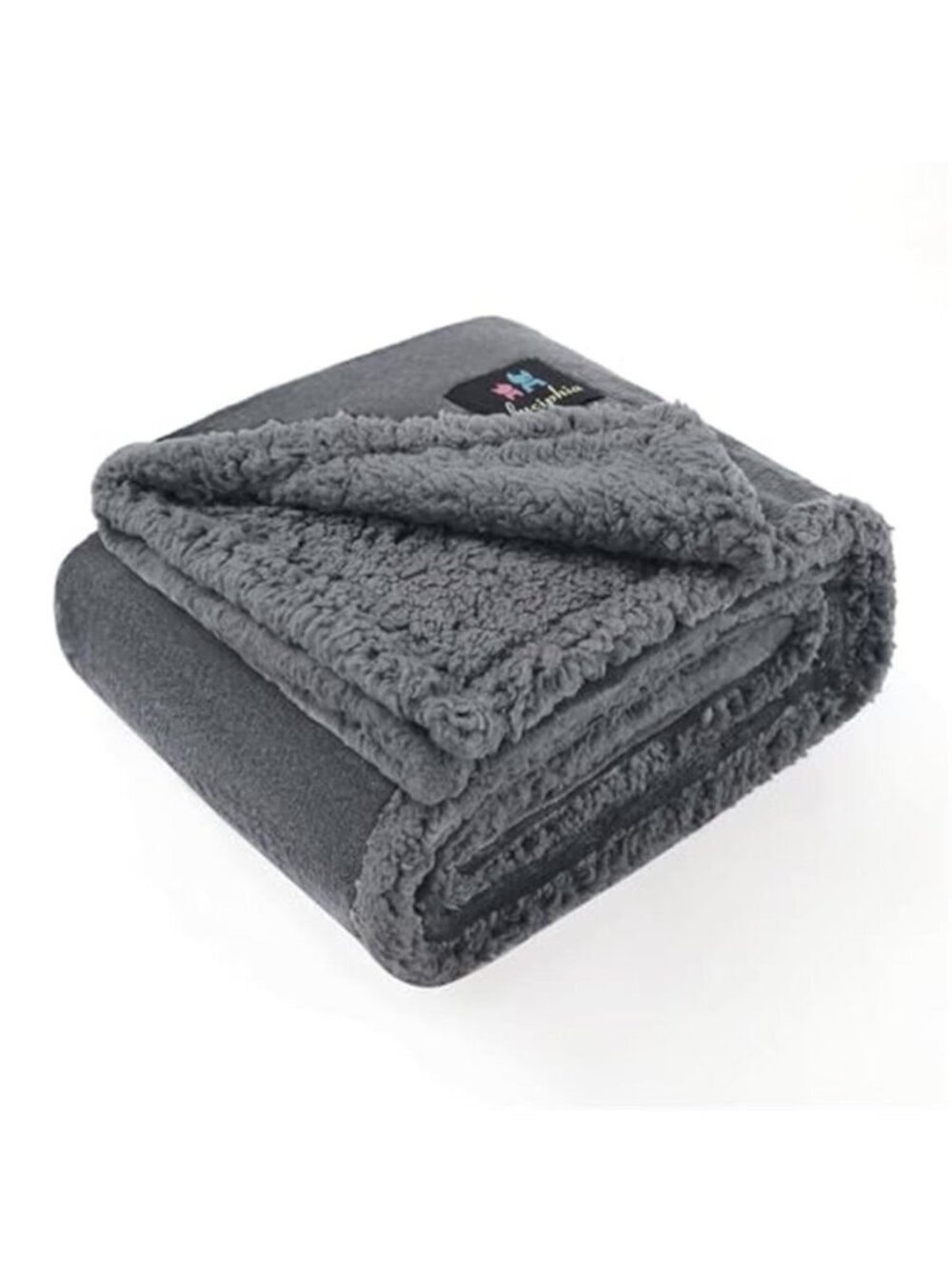 Waterproof Pet Blanket Sherpa Fleece Dog Cat Furniture Protector Throw Gray